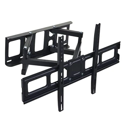 Abbildung von TV Wandhalterung HWC C95, Monitor Halter, kaltgewalzt neigbar schwenkbar ausziehbar 32 65 Zoll Vesa bis 600mm