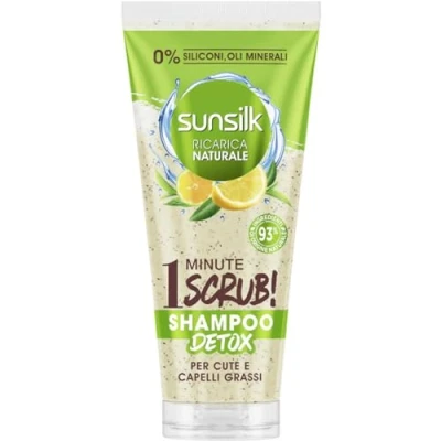 Abbildung von Sunsilk Zitrone Detox Scrub Shampoo 1 Minute für fettige Haut und Haar, 200 ml
