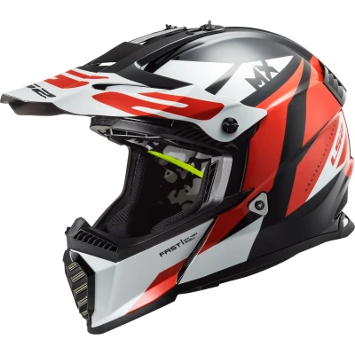 Abbildung von LS2, Crosshelme motorrad Fast evo strike black white red, S