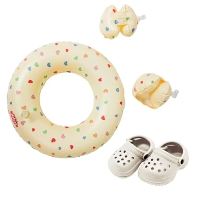 Abbildung von Puppen Schwimmset &#039;&#039;Herz Konfetti&#039;&#039; , 3teilig, Gr. 35 45 cm