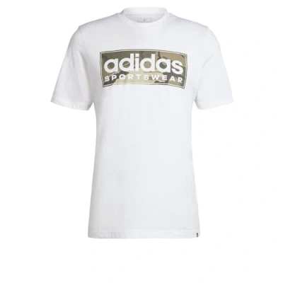 Abbildung von adidas Sportswear Tshirt print, Herren, Größe: Small, White