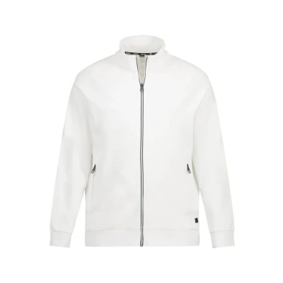 Abbildung von JP1880 Langarm Sweatjacke, Herren, Größe: 5XL, Schneeweiß