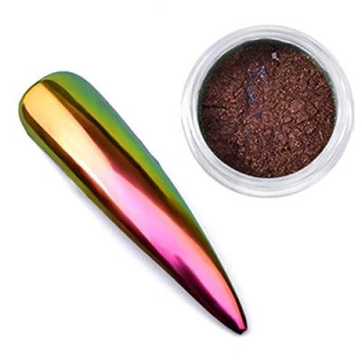 Abbildung von Artlalic 1 Box 0,3g Chameleon Spiegel Nagel Glitters Pulver DIY Chrom Pigment Staub Maniküre Nail art Dekoration Werkzeuge
