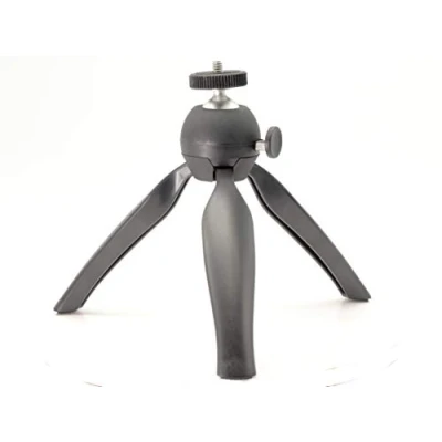 Abbildung von PROtastic® Mini Stativ mit klappbaren Beinen und Kugelkopf, kompatibel GoPro/Xiaomi/SJCAM Action Kameras + Handys Kompakt DSLR Kameras, ideal für Panorama Fotos