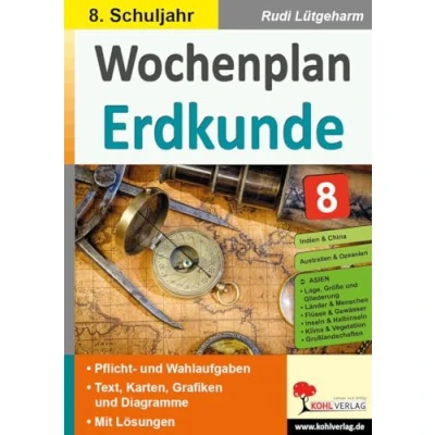 Abbildung von Wochenplan Erdkunde / Klasse 8: Jede Woche übersichtlich auf einem Bogen