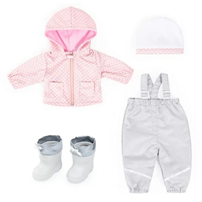 Abbildung von Bayer Puppenkleidung Regen Set grau/rosa (Set, 4 tlg)