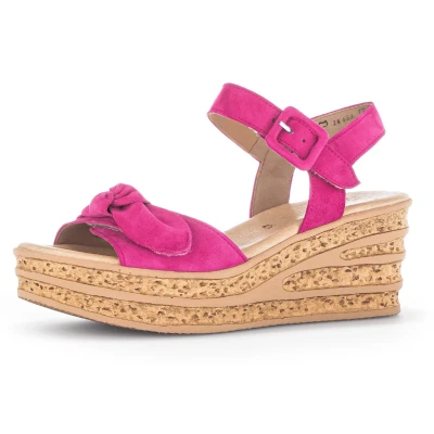 Abbildung von Gabor 44.653 Plateausandalette, Damen, Größe: 37, Pink Schuhe