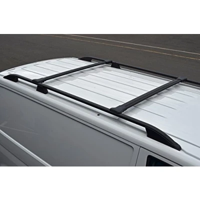 Abbildung von Alvm Parts &amp; Zubehör, Aluminium Querträger Set für Dachseitenschienen, passend Transit Custom (2012+), Schwarz