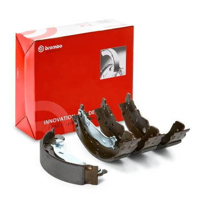 Abbildung von BREMBO S 61 528 Bremsbacken 229 42 mit Handbremshebel PEUGEOT: 207 Schrägheck, 208 I SW, CITROËN: C3 III, II, C Elysée Limousine