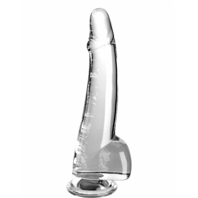 Abbildung von Naturdildo „10“ Cock with Balls“ mit Saugfuß, extralang