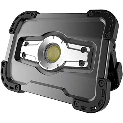 Abbildung von KUNZER PL 2 COB Arbeitslampe 800 lm Lichtstärke, 4h Leuchtdauer Scheinwerfer aufklappbar u tragbar