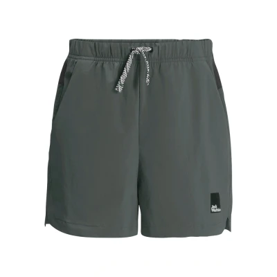 Abbildung von Jack Wolfskin TEEN Shorts Unisex Outdoor für Kinder, Größe: 128, Slate green
