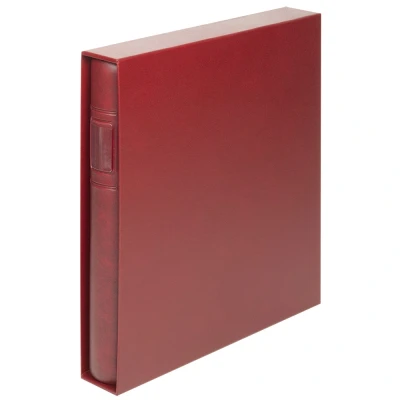 Abbildung von Lindner, Standard, Album (18 Ringe) ohne Inhalt, inkl. Schutzkassette Blau Abm: 305x317x50 mm. pro Stk.