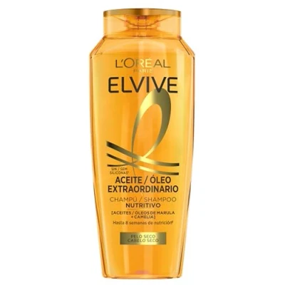 Abbildung von L&#039;Oreal Paris Elvive Extraordinary Oil Pflegeshampoo für trockenes Haar, 380 ml, Cranberry, blumig