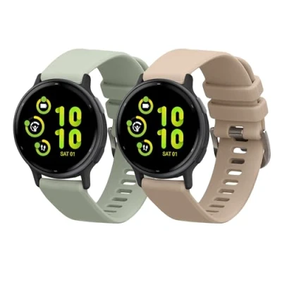 Abbildung von kwmobile Uhrenarmband 2x Sportarmband für Garmin vivoactive 5 / active 5, Armband TPU Silikon Set Fitnesstracker