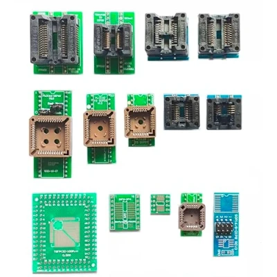 Abbildung von XGOIENZI 14pcs SOP scoket MCU Test Socket Programming Adapter ic chip avr Programmer for Xgecu T48 T56 TL866ii Plus RT809H RT809F EZP Universal Pro