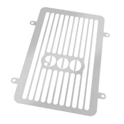 Abbildung von ZIEGER Kühlerabdeckung kompatibel mit Kawasaki VN 900 Classic Logo silber