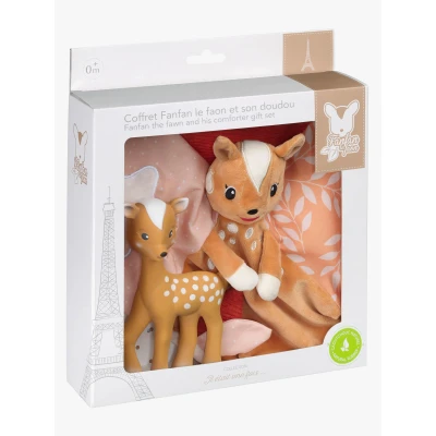 Abbildung von Sophie the Giraffe Reh Geschenkset Schmusetuch, Braun
