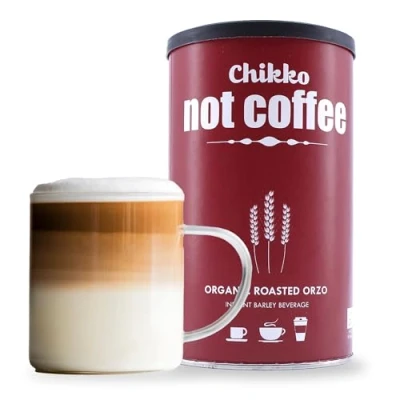 Abbildung von Chikko Not Coffee BIO Orzo Kaffee Instant 150gr Geröstetem Gerste Alternative zu Entkoffeiniertem Frei von Zusatzstoffen und Chemikalien 100% Europäisches Product
