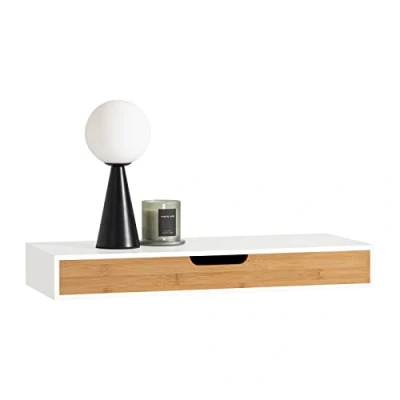 Abbildung von SoBuy FRG93 WN Schweberegal Wandschrank Hängeschrank Wandschublade Hängeregal B 60cm
