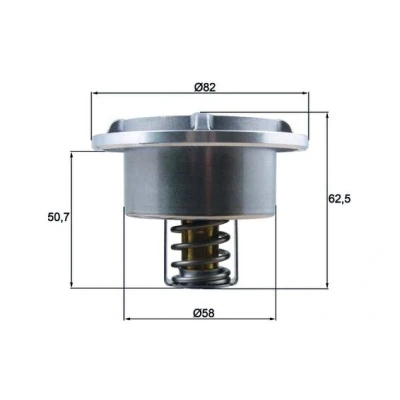 Abbildung von MAHLE ORIGINAL THD 6 75 Kühlwasserthermostat