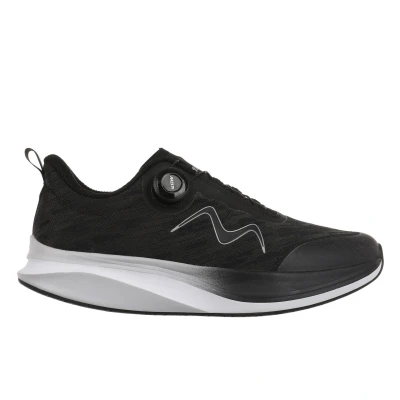 Abbildung von MBT GALADO Sportschuhe für Damen. Anatomische und Bequeme Laufschuhe. Physiologisches Schuhwerk Komfort Stabilität mit gebogener Sohle. Sneakers zum Laufen. Farbe Schwarz
