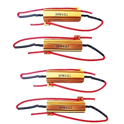 Abbildung von E Support 4 x Lastwiderstand, 50 W, 6 Ohm, Fix Blinker, Blitzlicht, Nebelscheinwerfer, Decoder