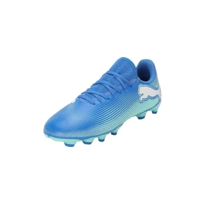 Abbildung von Puma Unisex Kinder Future 7 Play Fg/Ag Jr Soccer Shoe, Hyperlink Blue Mint White, 34 EU