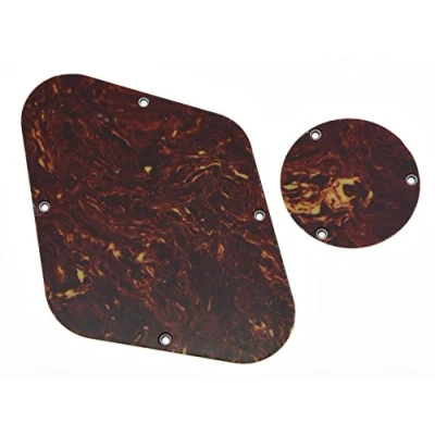 Abbildung von kaish Vintage Schildkröte LP hinten Steuerung Platte Switch Plate Schachtabdeckung für Epiphone Les Paul