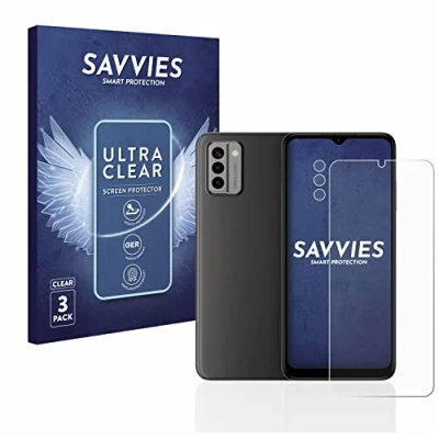 Abbildung von Savvies 6 Stück Schutzfolie für Nokia G22 (Display+Kamera) Displayschutz Folie Ultra Transparent