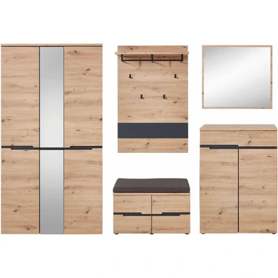 Abbildung von Innostyle Garderoben Set &quot;MEMPHIS&quot;, (Komplett Set, 5 St.)