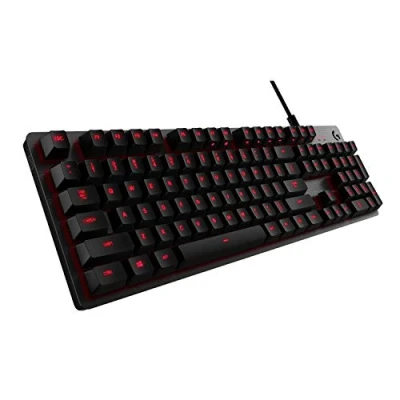 Abbildung von Logitech G413 Mechanische Gaming Tastatur, Taktile Romer G Switches, Gebürstetes Aluminiumgehäuse, Programmierbare F Tasten, USB Durchschleife, Portugiesisches QWERTY Layout Carbon/Schwarz