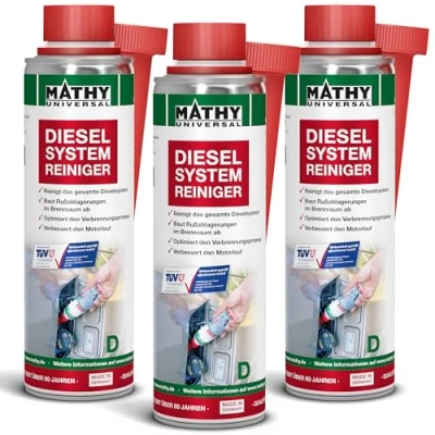 Abbildung von MATHY D Diesel Systemreiniger (3 x 250 ml) hochwirksames Additiv Brennraum Reiniger Zertifizierter