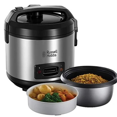 Abbildung von RUSSELL HOBBS Reiskocher Dampfgarer 27080 56 Klappdeckel 6 Portionen