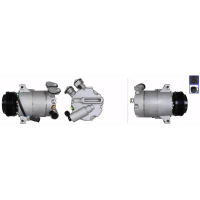 Abbildung von LUCAS ACP01231 Kompressor PAG 46 YF R134a, R1234yf mit Dichtungen FORD: FOCUS 3 Turnier, C Max 2,