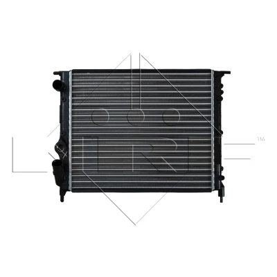 Abbildung von NRF 58786 Kühler, Motorkühlung Aluminium 430 377 32 Kühlrippen mechanisch gefügt RENAULT: CLIO 1, 19 II Schrägheck, Rapid Kastenwagen