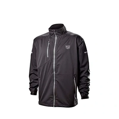 Abbildung von Wilson STAFF Herren Golf Regenjacke, MODEL RAIN JACKET, Polyester, Schwarz, Gr. S, WGA700712SM