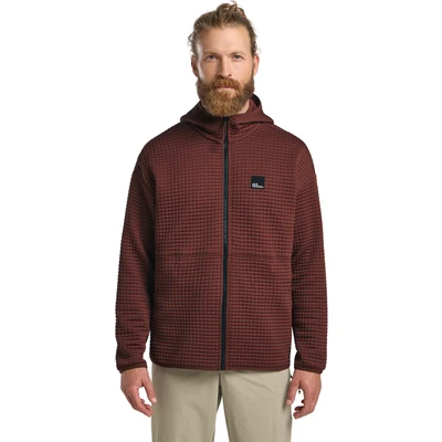 Abbildung von Jack Wolfskin Mogar Fleecejacke, Herren, Größe: Large, Dark rust