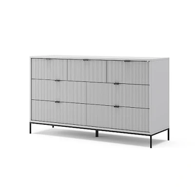Abbildung von Vicco Kommode Eliza, Grau, 140 x 81 cm