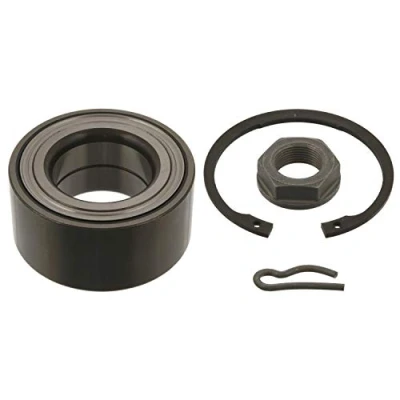 Abbildung von FEBI BILSTEIN 40015 Radlagersatz Vorderachse links, rechts mit Achsmutter Sicherungsring 83 Schrägkugellager PEUGEOT: 607 Limousine