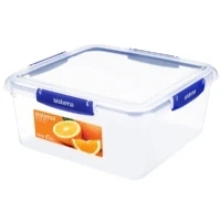Abbildung von Sistema KLIP IT PLUS Frischhaltedose 5,5 l quadratisch stapelbare und luftdichte Vorratsdose mit Deckel geeignet für Kühl /Gefrierschrank BPA freier Kunststoff, Blau