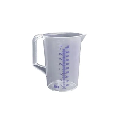 Abbildung von hünersdorff Messbecher, Polypropylen, Messkanne geschlossener Griff 2000 ml