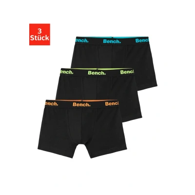 Abbildung von Bench Boxer 3 PACK Panties Black für Kinder, Größe: 122/128,