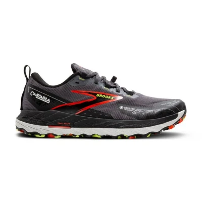Abbildung von Brooks Cascadia 18 GTX Laufschuh Trail, Herren, Größe: 43, Blackened pearl black tomato Schuhe