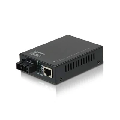 Abbildung von LevelOne FVT 2001 Netzwerk Medienkonverter 100 Mbit/s 1310 nm/Multi Modus/ 10/100TX&gt;100FX SC MM/2km/ schwarz