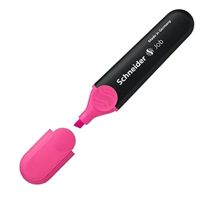Abbildung von Schneider Schreibgeräte Textmarker Job, nachfüllbar, rosa, 1 Stück (1er Pack)