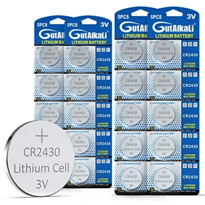 Abbildung von GutAlkaLi CR2430 3V Lithium Batterie Knopfzelle 20 Stück CR 2430 100% Frisch und Voll Garantie