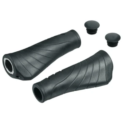 Abbildung von ergotec Lenkergriffe AKS 07/2 / Kraton Gel, schwarz, 135/135mm, 61634001