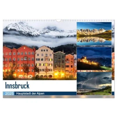 Abbildung von Innsbruck Hauptstadt der Alpen (Wandkalender 2025 DIN A3 quer), CALVENDO Monatskalender