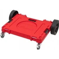 Abbildung von QBRICK SYSTEM Transportroller Rollbrett Transportbrett 120 kg Tragkraft ONE Transport Platform All Terrain RED Ultra HD Rot 750 x 542 223 mm